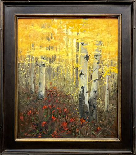 Click to view detail for Glowing Aspen 24 x 20 $1925